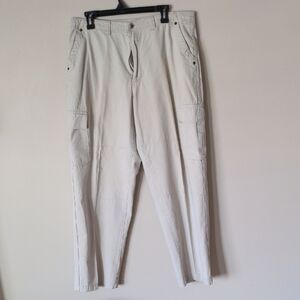 Vintage 90s Beige Cargo Pants Size 34